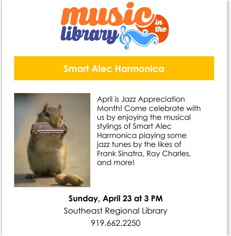 Music in the library April 23